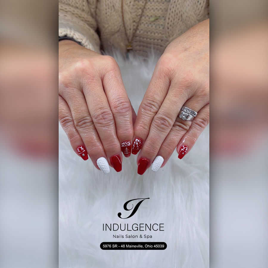 winter nails at Indulgence Nail Salon & Spa